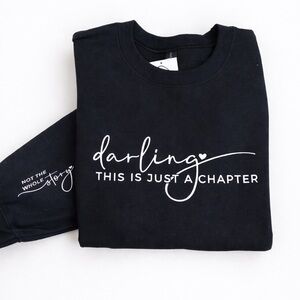 Gildan Black Sweatshirt with White Script